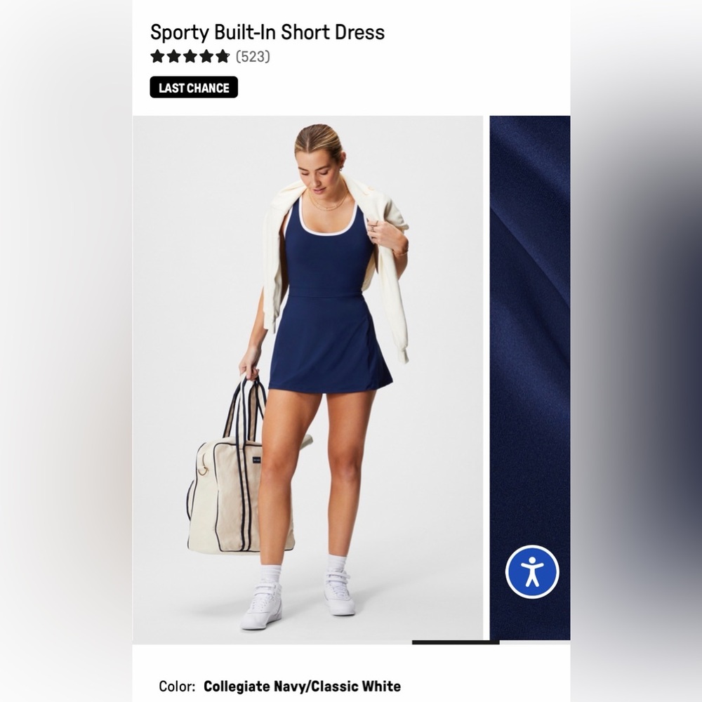 Fabletics Sporty Built-In Short Dress